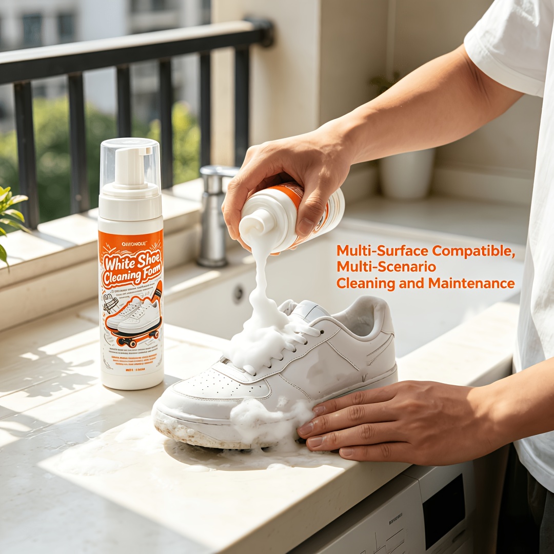 Sneaker Leather Care - Pembersih Sepatu Putih Tanpa Bilas Portabel,
