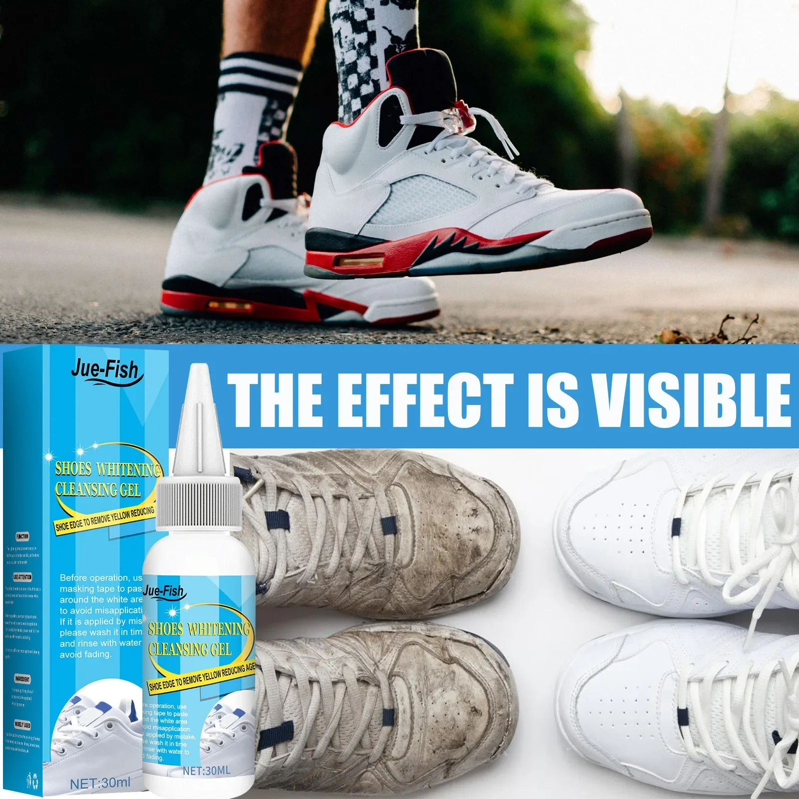Putih sepatu Gel pembersih nod - Sneaker Cleaning Kit ulasan dan harga