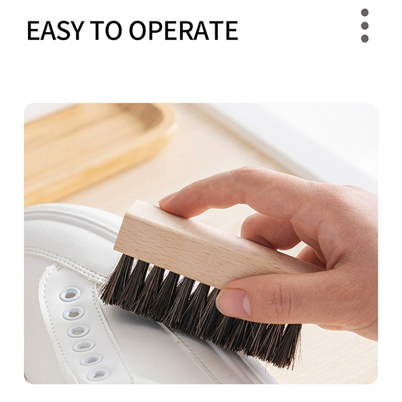 Berguna pegangan kayu sikat se - Sneaker Cleaning Kit ulasan dan harga